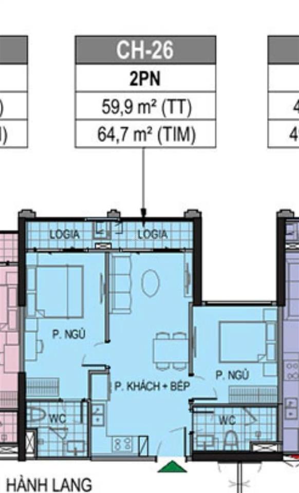 Bán pr6xx26 2pn lô góc hướng đông bắc view công viên, giá chỉ từ 3,69 tỷ