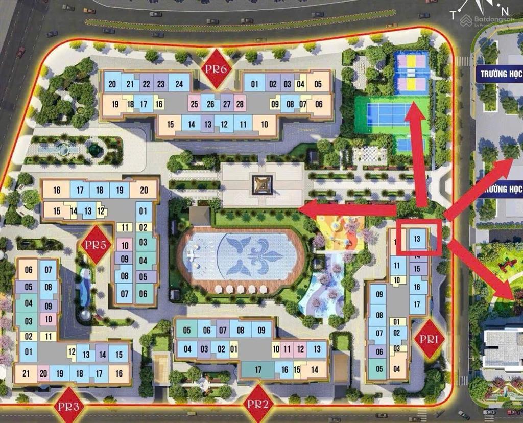 Pr1xx13, 2n view rộng và thoáng nhất tòa paris hướng đông bắc  đông nam giá chỉ 4.3x tỷ