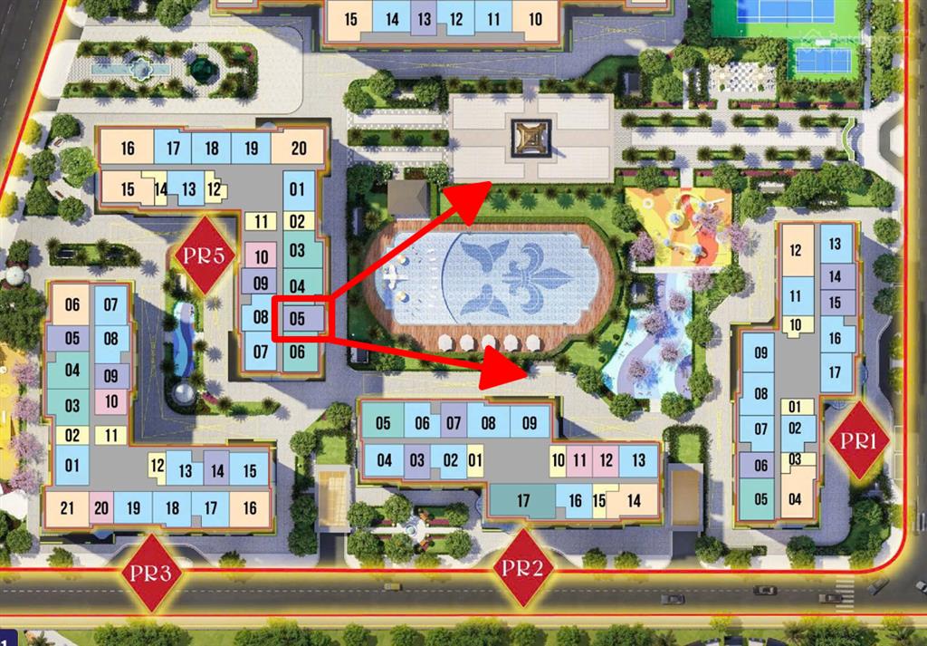 Bán pr5xx05 1n+ view nhìn hồ bơi 1000m² và tháp eiffel giá chỉ 3.6x tỷ
