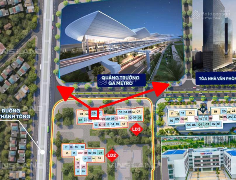 Bán căn 2n ld3xx26 57,1m2 hướng đông bắc giá siêu rẻ chỉ 3,7x tỷ view quảng trường ga metro