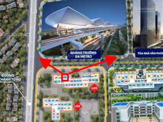 Bán căn 2n ld3xx26 57.1m² hướng đông bắc giá siêu rẻ chỉ 3.8x tỷ view quảng trường ga metro
