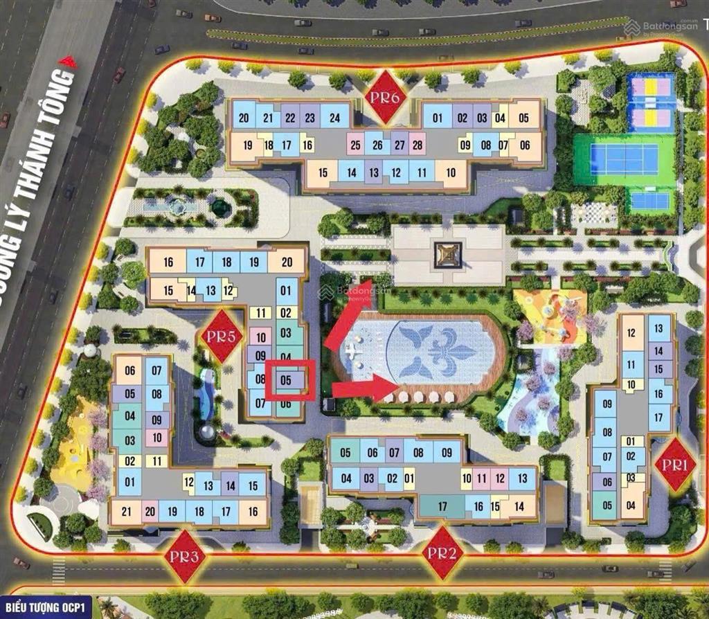 Bán pr5xx051n+54.5 m² , tầng trung , view trực diện bể bơi hướng đông nam giá chỉ từ 3.5x tỷ