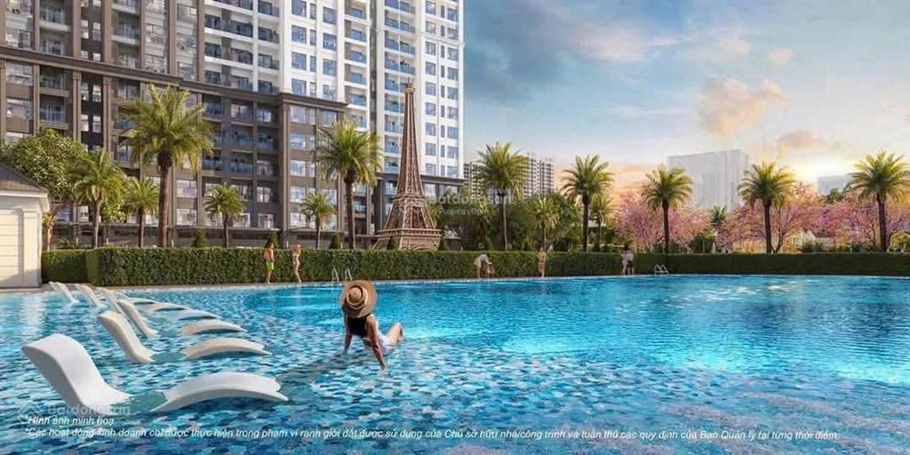 Bán pr6xx15  3pn2wc tầng trung view nhìn hồ bơi 1000m và tháp eiffel giá chỉ 5,5 tỷ siêu đẹp