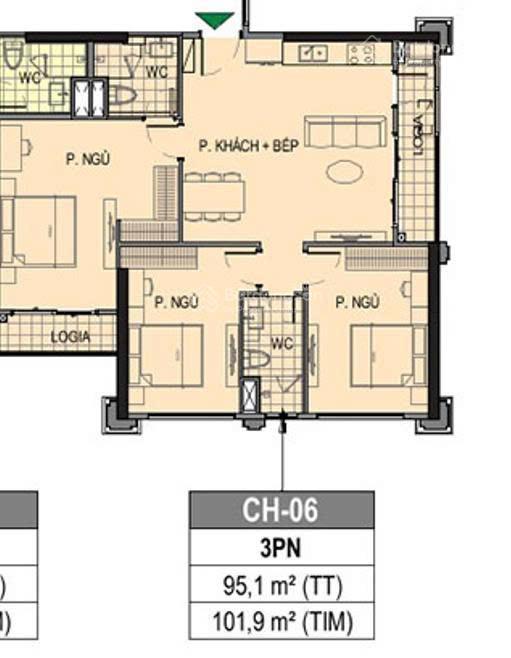 Pr6xx06  3pn2wc hướng đông nam view siêu rộng tầm nhìn qua zuric và nội khu paris giá chỉ 6,9x tỷ