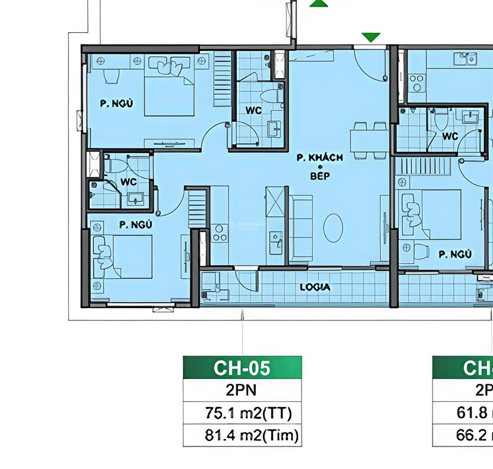 Siêu phẩm be2xx05 chỉ 61tr/m2 tầng trung 2n góc view rộng mà giá chỉ từ 4.6x tỷ