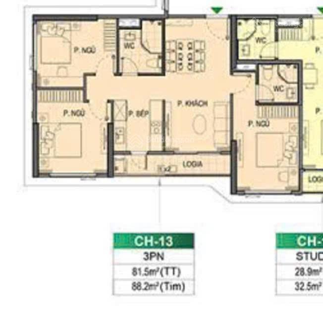 Bán 3 ngủ beverly 81.5m tầng trung giá chỉ 5.2 tỷ thu về  0911 269 ***