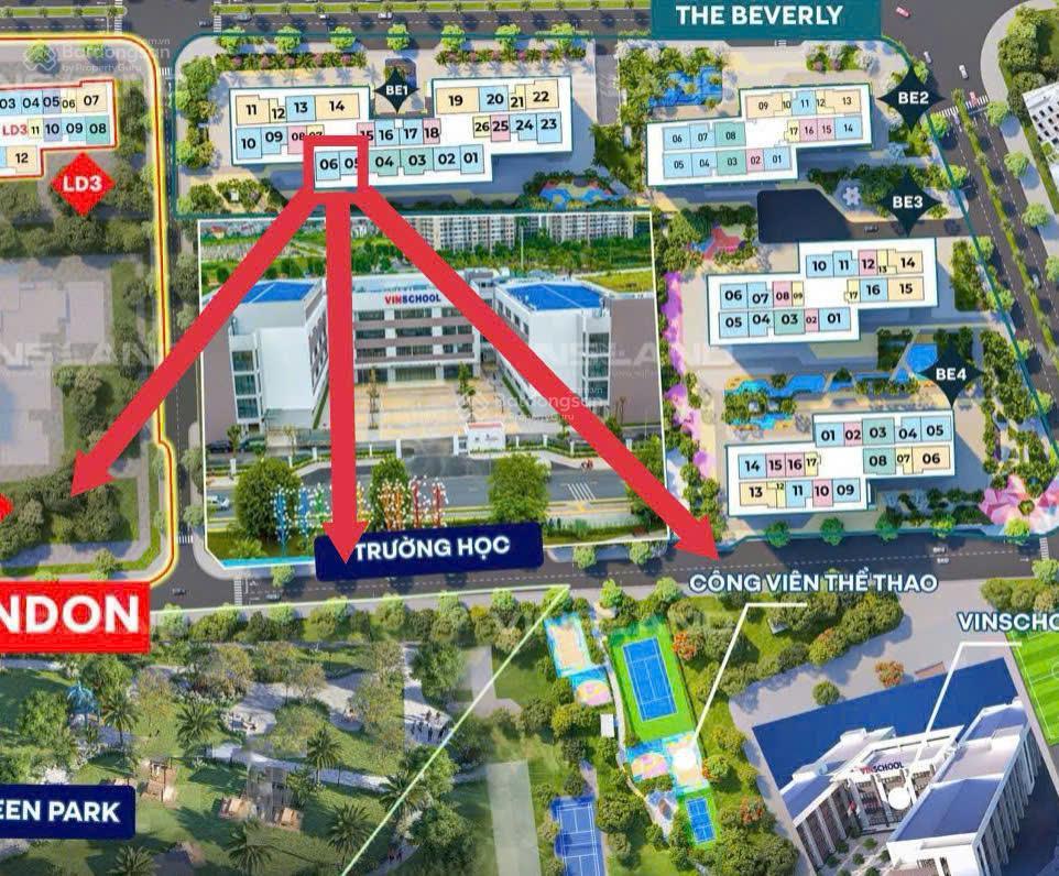 Bán căn 2n tầng trung be1xx06 view công viên green park giá cực rẻ chỉ từ 4.0x tỷ