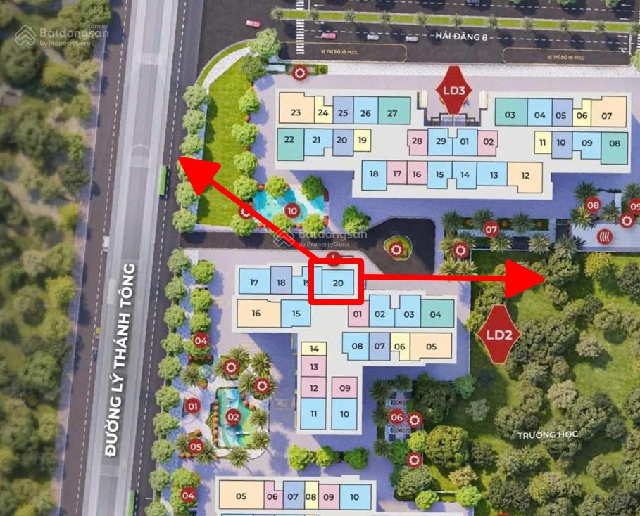 Bán gấp ld3xx20 1n view công viên gần 56tr/m2 siêu rẻ giá chỉ 2,6 tỷ cho căn hộ 48m2