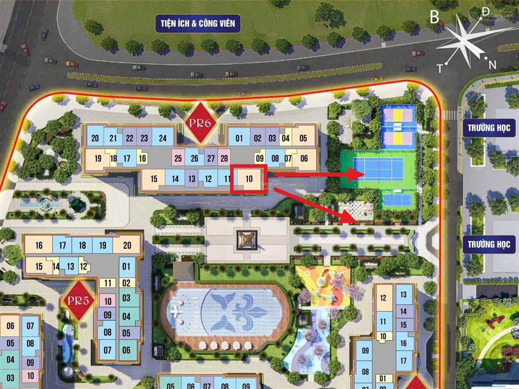 3 ngủ view bể bơi, tầng trung bc đông nam cắt lỗ hơn 500tr giá còn 5,3x tỷ  0911 269 ***