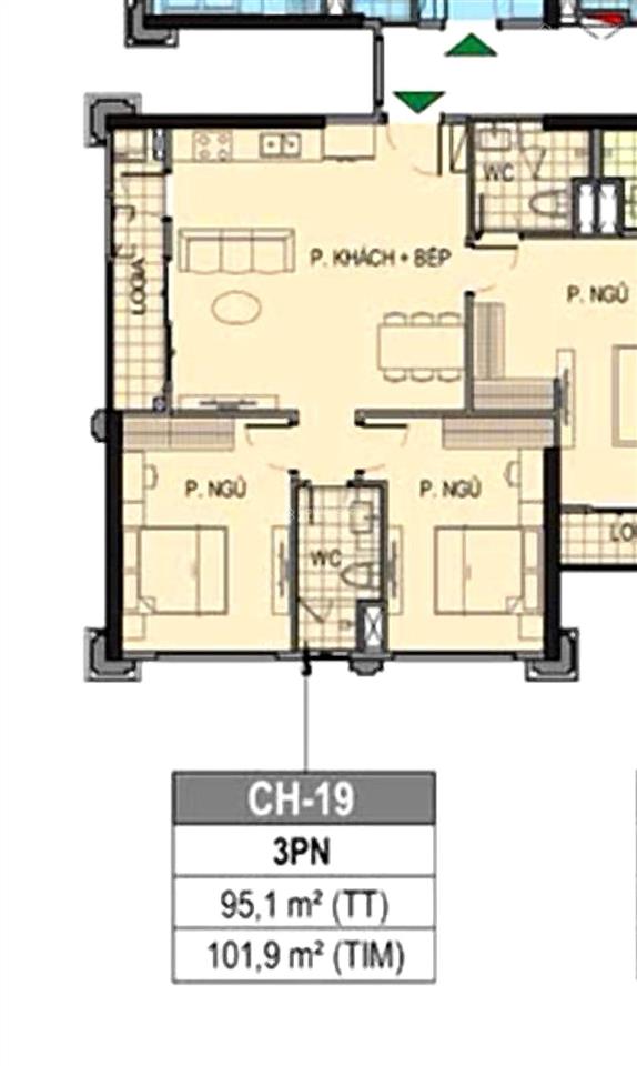 Cực phẩm pr6xx19 3pn view tp hà nội siêu đẹp thoáng nhất paris đơn giá chỉ 59tr/m