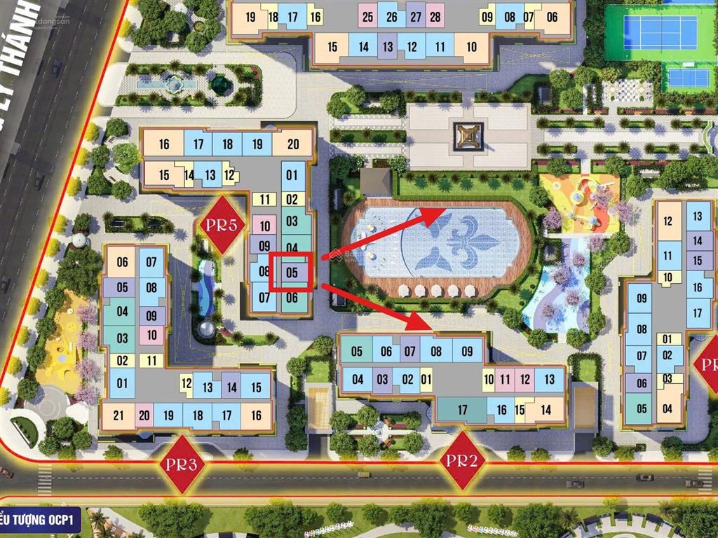 Siêu phẩm pr5xx05 hướng đông nam view trực diện bể bơi paris, tháp eiffel giá chỉ từ 3,2 tỷ