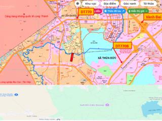 Bán 12000m2 đất (cln) có 300m2 ont hồ cầu mới cách sân bay long thành 8km, 1.7tr/m2