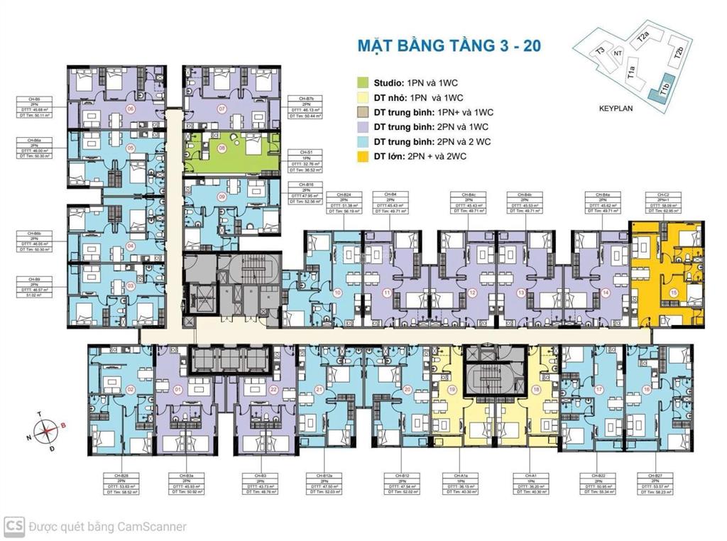 Cập nhật giỏ hàng tháp t1b, t2b, t1a, t2a, t3 dự án destino centro tháng 07/2026