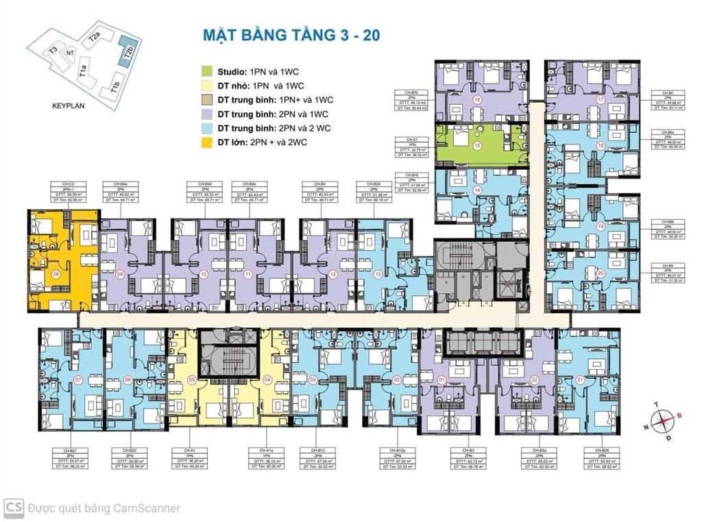 Cập nhật giỏ hàng tháp t1b, t2b, t1a, t2a, t3 dự án destino centro tháng 07/2026
