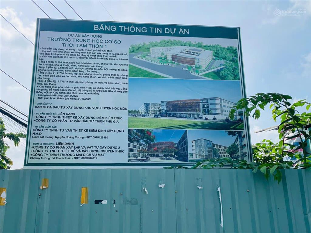 Bán đất 2 mặt tiền ~700m2 hóc môn  14,9 tỷ