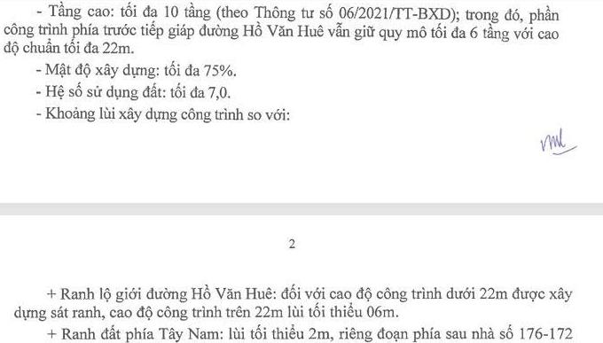 Nhà nát mt hồ văn huê  dtcn 248m2 chỉ tiêu xây 10 tầng, 68 tỷ tl