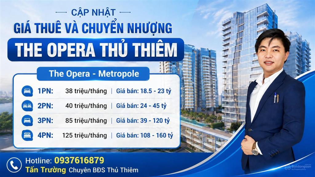 Cập nhật giá chuyển nhượng mới nhất  the opera thủ thiêm | tháng 6/2026