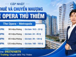 Cập nhật giá chuyển nhượng mới nhất  the opera thủ thiêm | tháng 6/2026