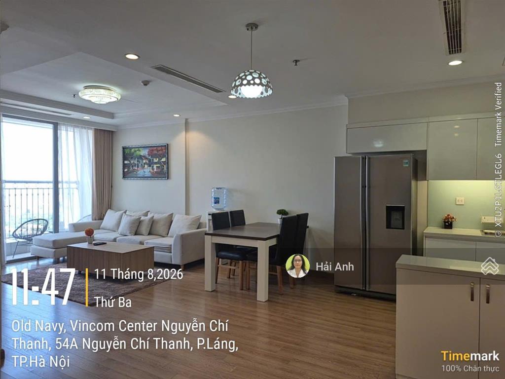 Căn hộ 3pn cho thuê tại vinhomes nguyễn chí thanh, nhà sạch sẽ, nội thất đẹp, vào ở luôn
