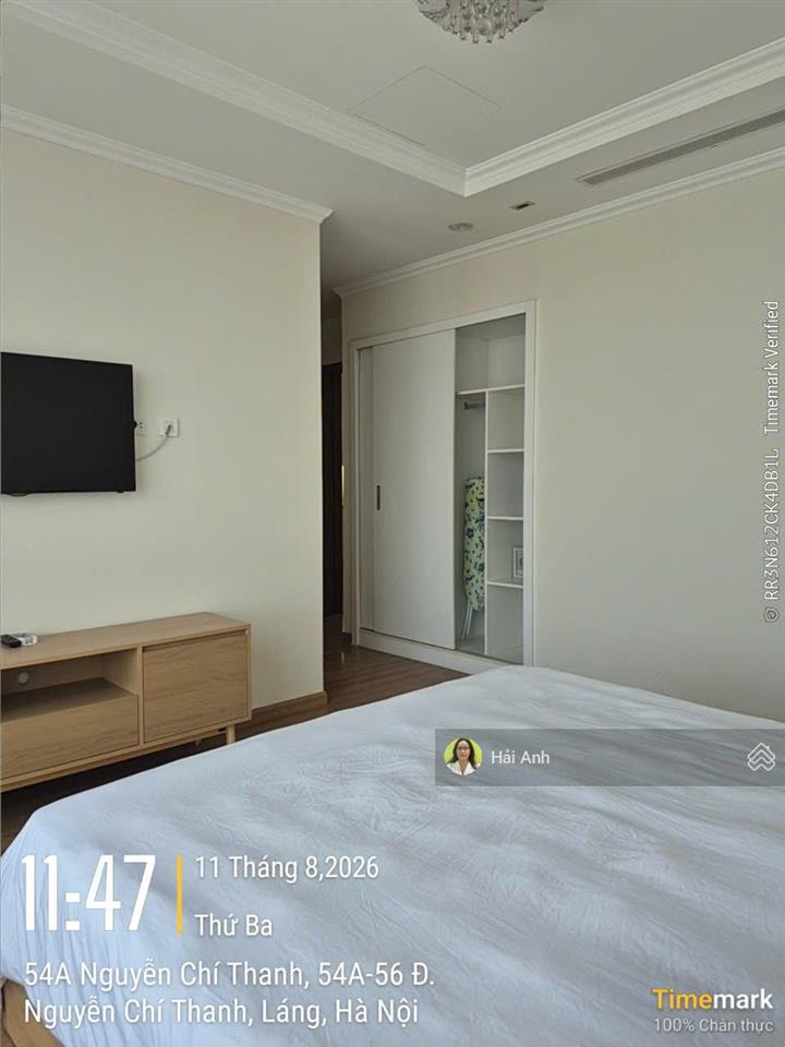 Căn hộ 3pn cho thuê tại vinhomes nguyễn chí thanh, nhà sạch sẽ, nội thất đẹp, vào ở luôn