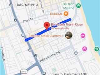 Bán đất mặt tiền bà huyện thanh quan, 214.5m2, mỹ an, sát biển mỹ khê, đà nẵng