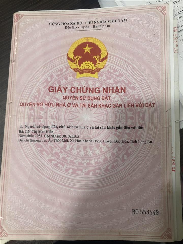 Bán gấp nhà riêng 346m2 tại ấp thôi môi, long an, giá tốt 1,65 tỷ