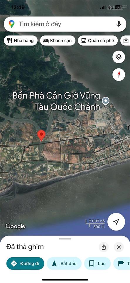 Cần bán lô đất mặt tiền đường song hành, lương văn nho, cần giờ, tphcm