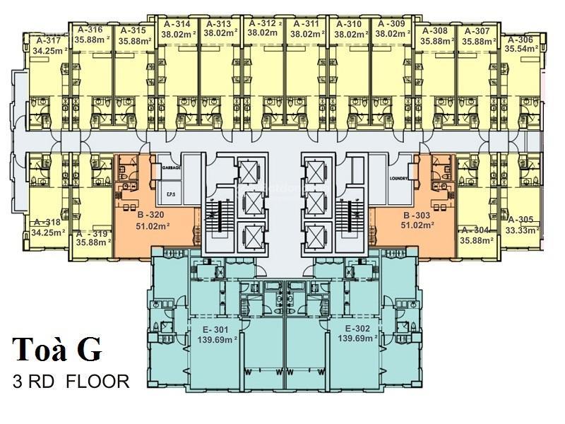 Căn hộ bán tại the manor bình thạnh tầng thấp gồm 3 phòng ngủ với diện tích 135m2