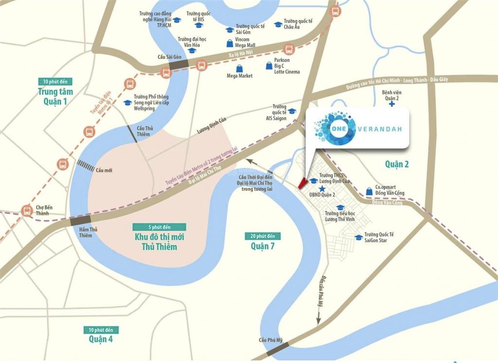 One verandah bán căn hộ tháp viento loại spa foreigner quota với 2 phòng ngủ