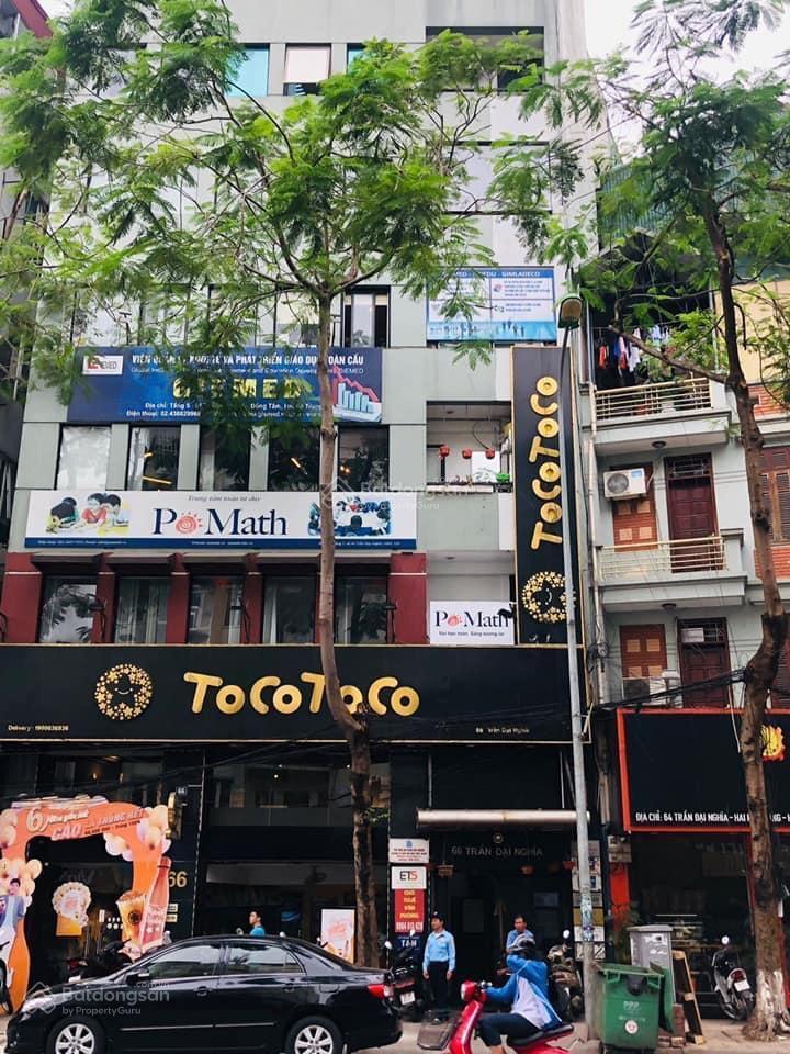 Cho thuê nhà mbkd tầng 1 + 2 toà 66 trần đại nghĩa, hn dt 130m2