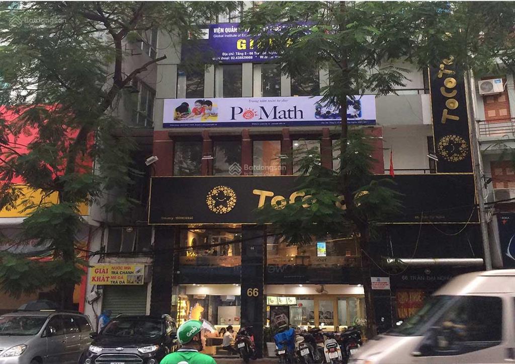 Cho thuê nhà mbkd tầng 1 + 2 toà 66 trần đại nghĩa, hn dt 130m2