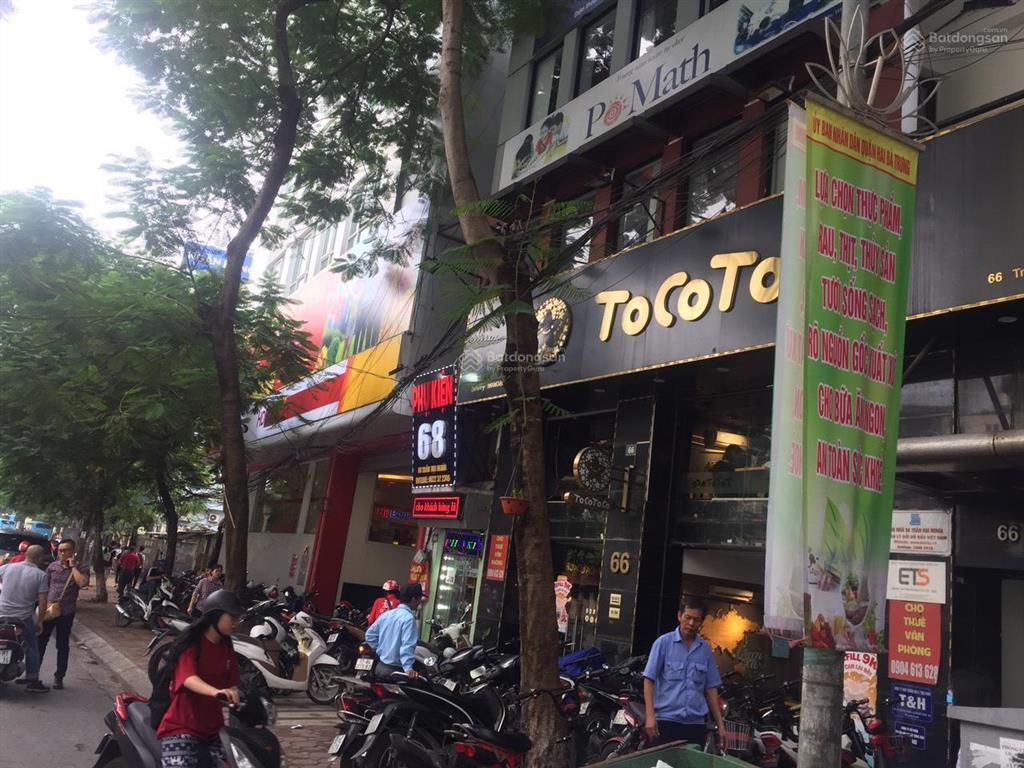 Cho thuê nhà mbkd tầng 1 + 2 toà 66 trần đại nghĩa, hn dt 130m2