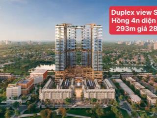 Căn hộ 4n 293m2 duplex rivea residence view sông hồng chỉ 28 tỷ tặng căn hộ 1n trị giá 3.5 tỷ.
