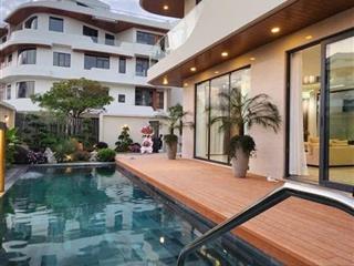 Cho thuê biệt thự 3 tầng hồ bơi đường thăng long  mới đẹp