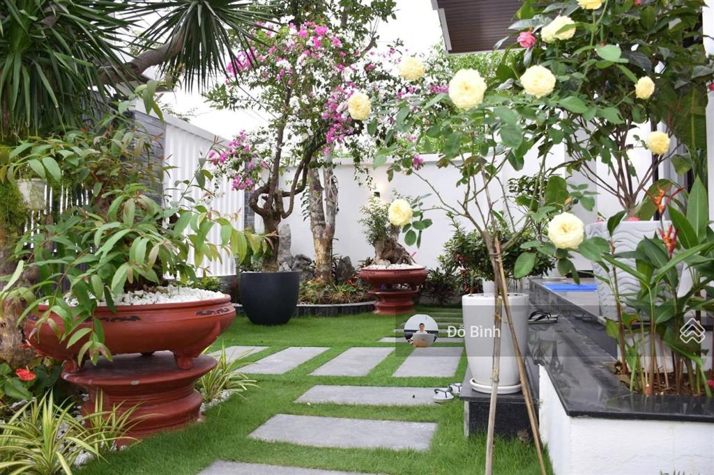 Cho thuê biệt thự sân vườn  đường tôn thất dương kỵ  4 phòng  4wc  đủ nội thất cao cấp