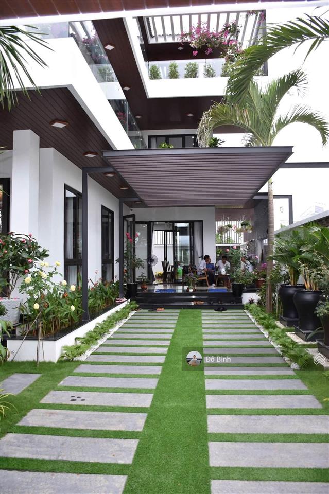 Cho thuê biệt thự sân vườn  đường tôn thất dương kỵ  4 phòng  4wc  đủ nội thất cao cấp