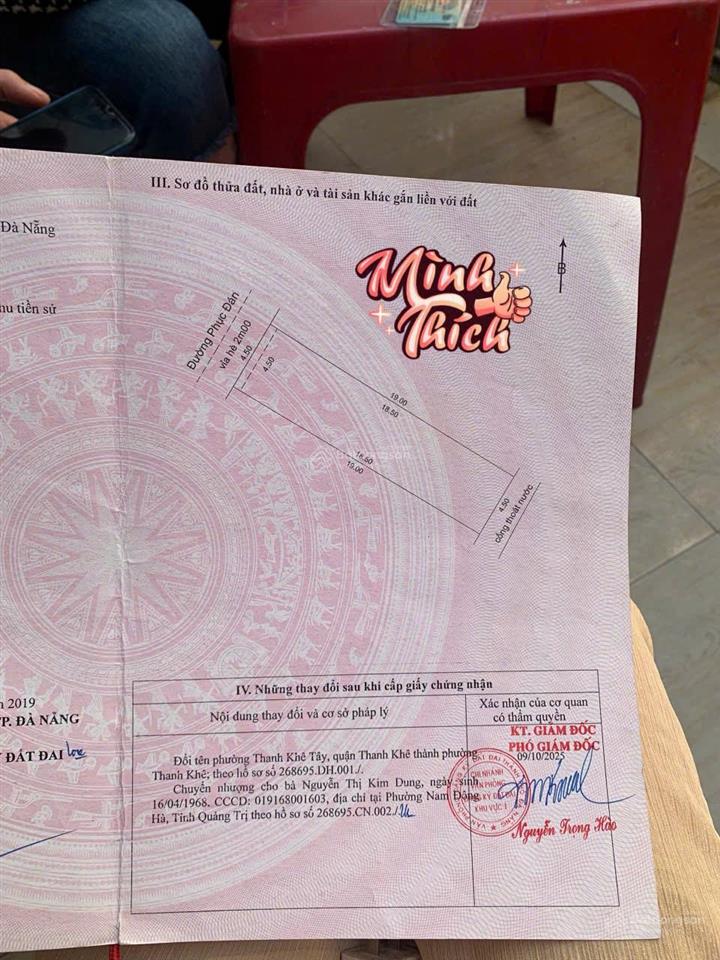 Bán nhà 85.5m², mặt tiền đường phục đán, 6.2 tỷ tl, thanh khê đà nẵng