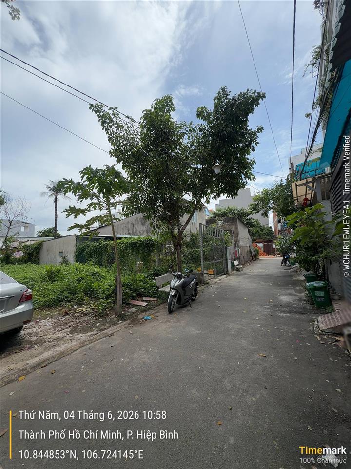 Bán lô đất đường xe hơi (5.2x19.8m) đường hiệp bình  thủ đức