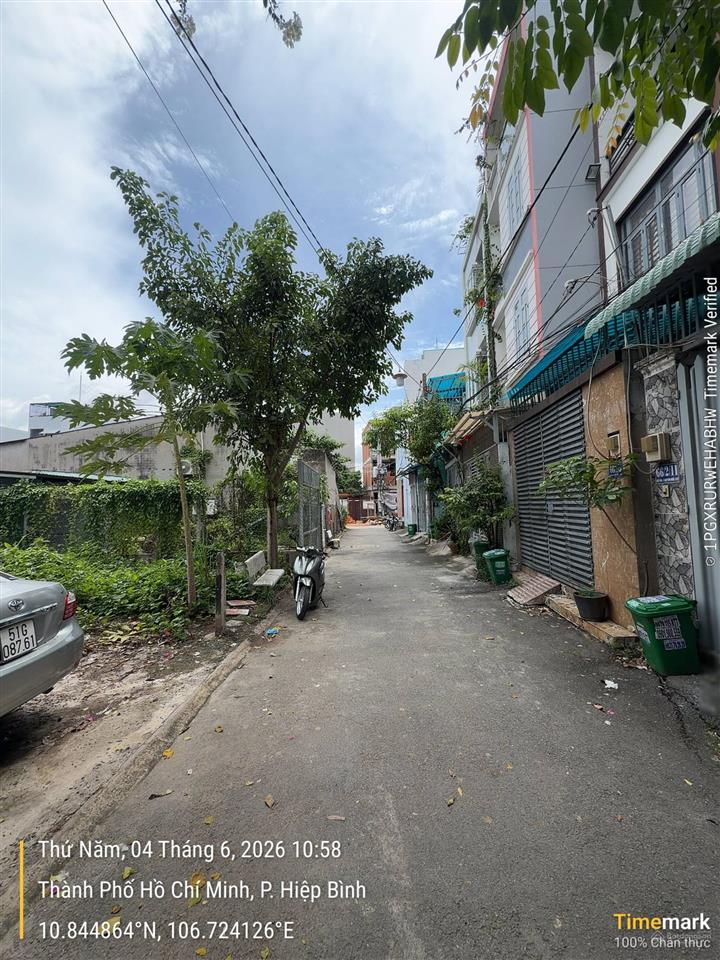 Bán lô đất đường xe hơi (5.2x19.8m) đường hiệp bình  thủ đức