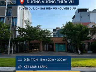 Cho thuê nhà mặt tiền vương thừa vũ . sát biển . ngang 15 mét