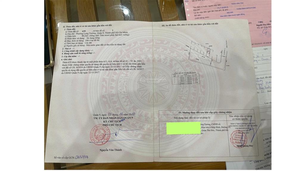 Bán đất đẹp vuông vức 80m2 hẻm 32 võ văn hát (5,37*15)