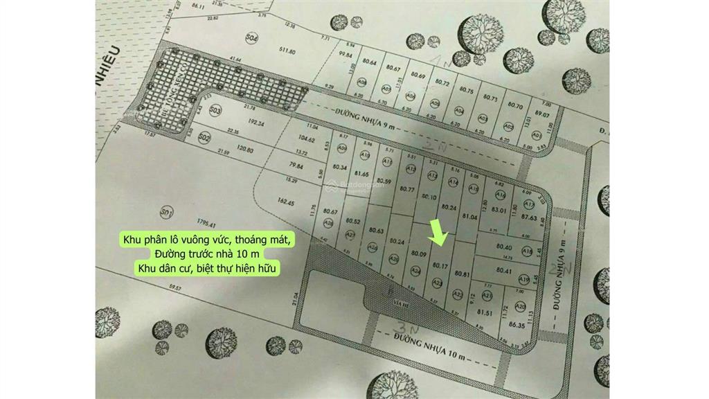 Bán đất đẹp vuông vức 80m2 hẻm 32 võ văn hát (5,37*15)