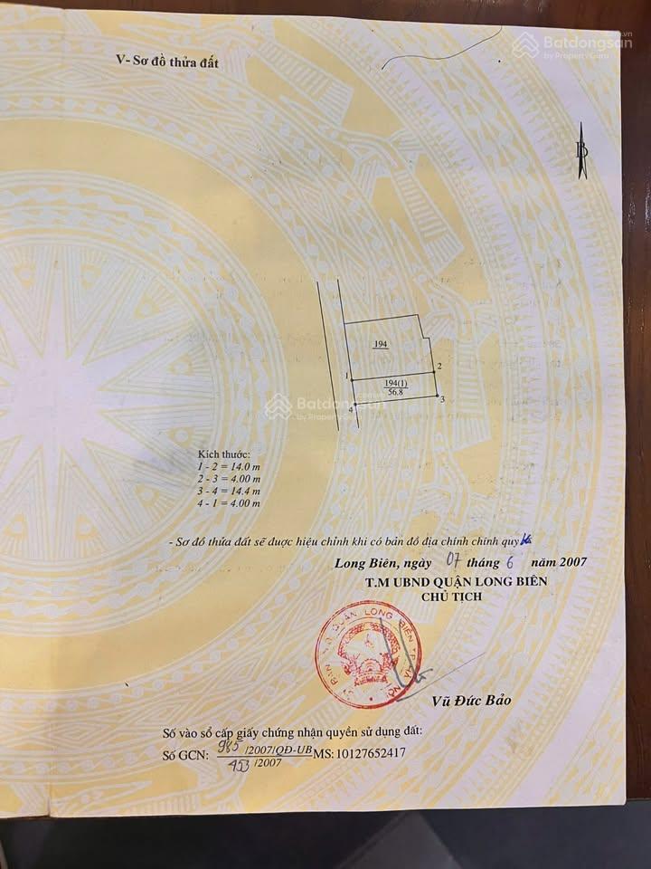 Đất phúc lợi ngõ ô tô thông 56,8m. gần công viên chợ, nhà văn hóa, trường mn cấp 1, 2,3. gía 8,x tỷ