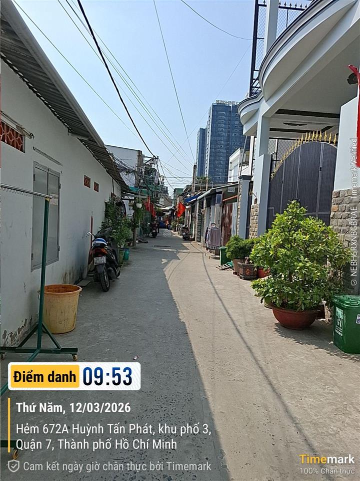 Bán nhà 672b/38 huỳnh tấn phát, hxh, quận 7 giá siêu tốt 92.5m2, giá 7 tỷ