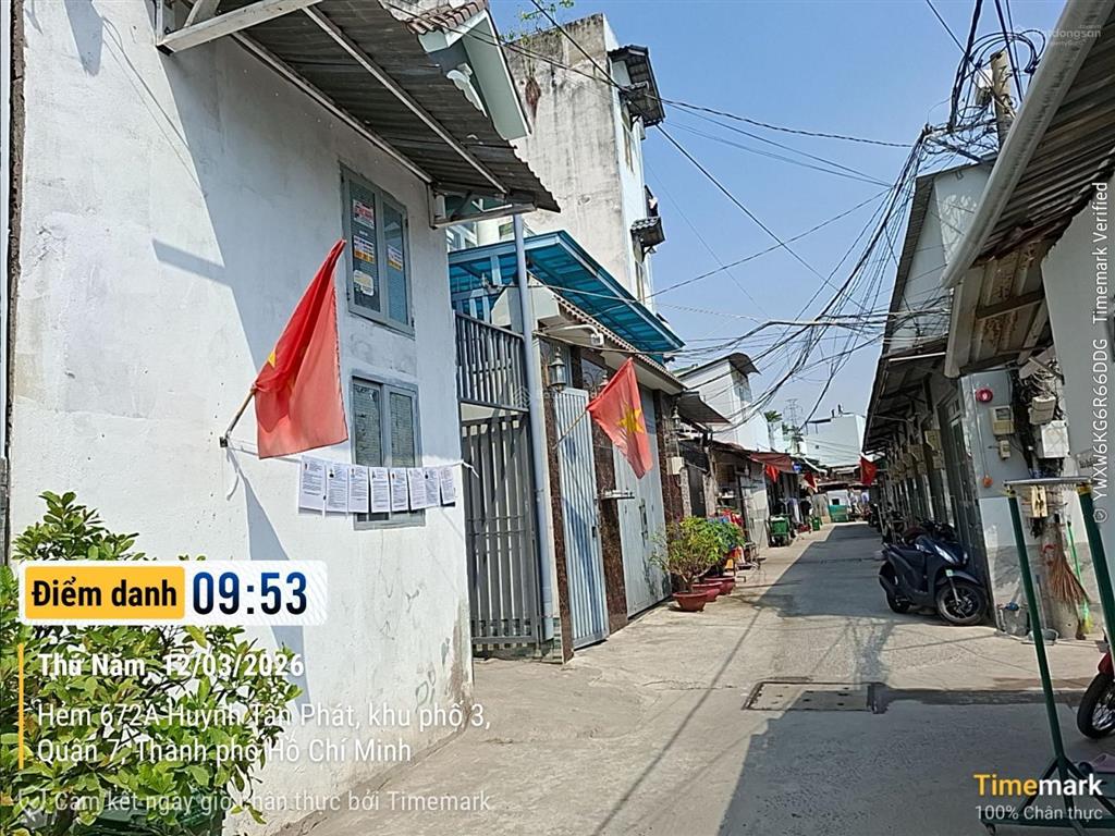 Bán nhà 672b/38 huỳnh tấn phát, hxh, quận 7 giá siêu tốt 92.5m2, giá 7 tỷ