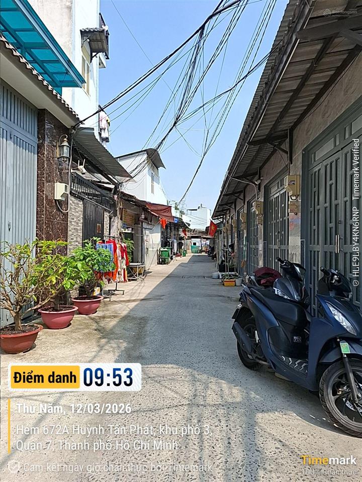 Bán nhà 672b/38 huỳnh tấn phát, hxh, quận 7 giá siêu tốt 92.5m2, giá 7 tỷ