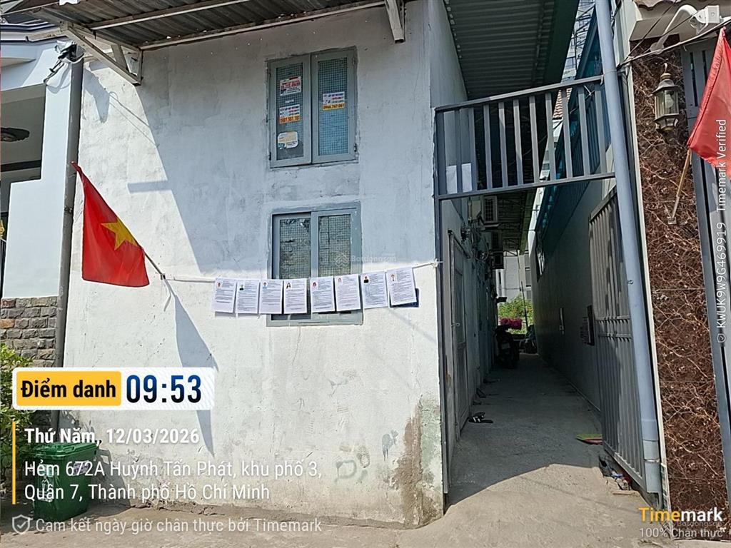 Bán nhà 672b/38 huỳnh tấn phát, hxh, quận 7 giá siêu tốt 92.5m2, giá 7 tỷ