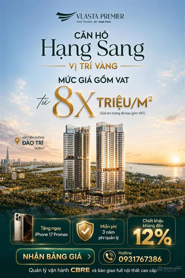 Căn hộ view sông đường đào trí mở bán gđ1 , thanh toán 30% đến khi nhận nhà, hỗ trợ 0% ls 24 tháng