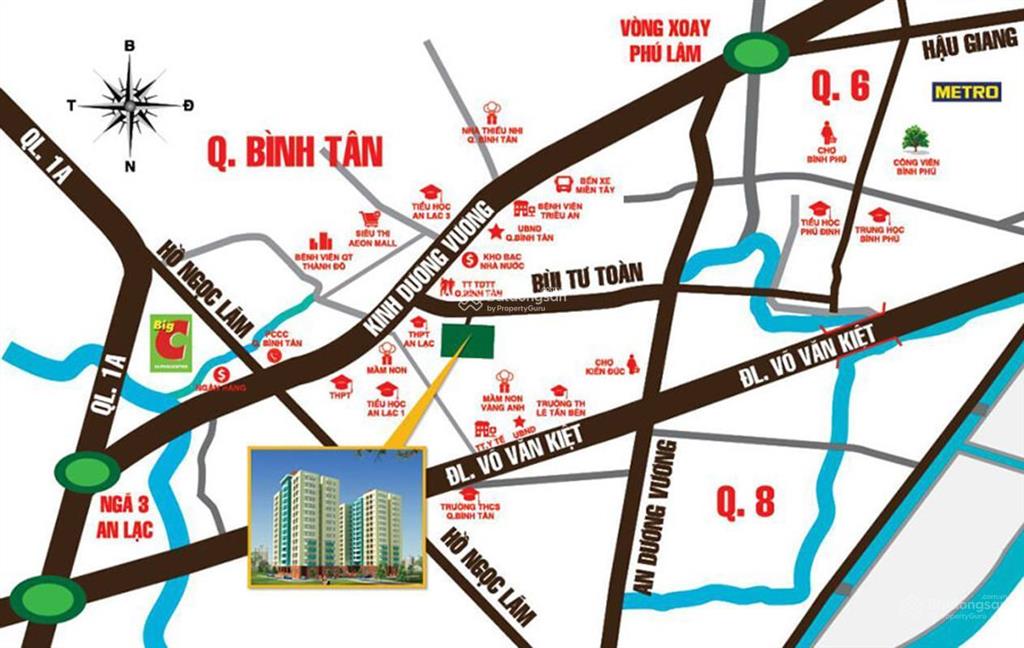 Cần bán gấp căn hộ chung cư bùi tư toàn, bình tân 2pn sổ hồng riêng gần chợ trường học bệnh viện