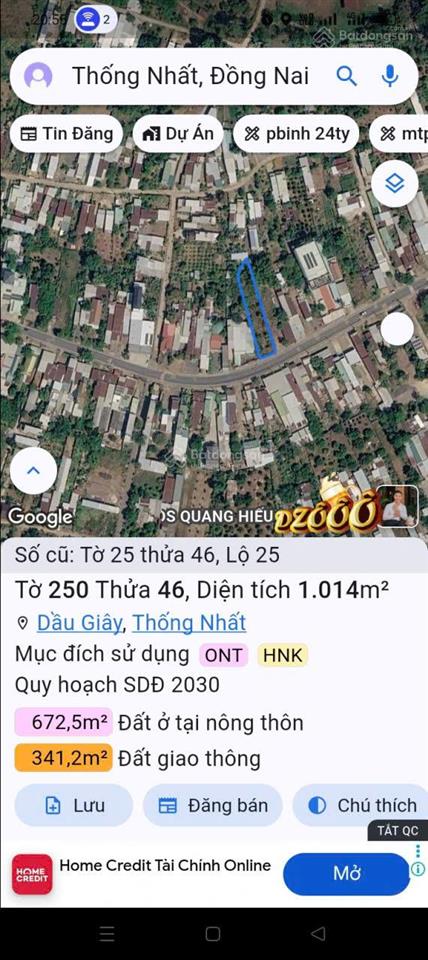 Bán đất tại đường 769, xã lộ 25, huyện thống nhất, giá thỏa thuận, 1014 m2 đẹp, nhiều tiện ích